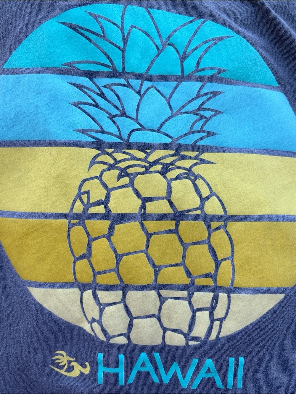 Honolua Wahine Washed Gray Tank Top Womens L Honolua Surf Co Hawaii Pineapple - Picture 7 of 7